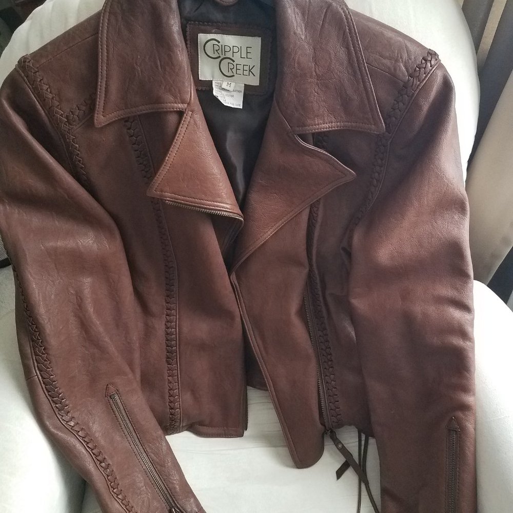 Cripple Creek Womens Leather Jacket